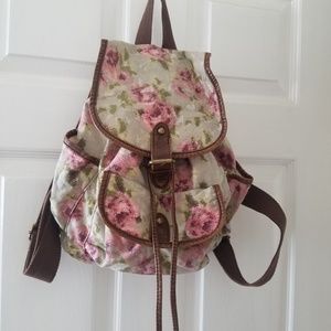 Pink Flower Backpack